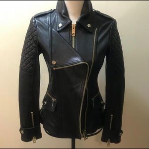Burberry Remington Leather Moto Jacket